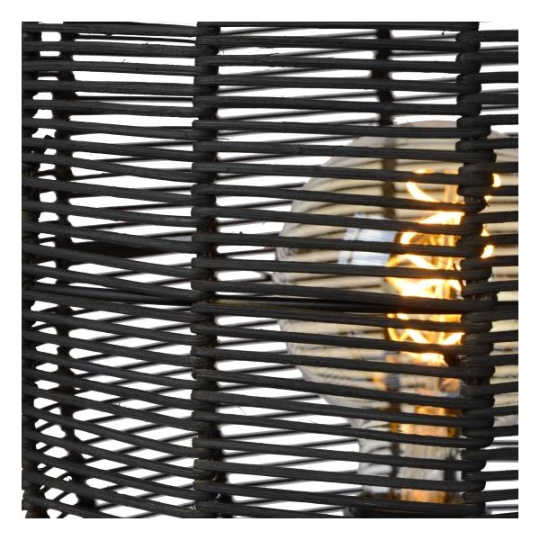 Lucide HERMINE - Tischlampe - Ø 30 cm - 1xE27 - Schwarz - DETAIL 2